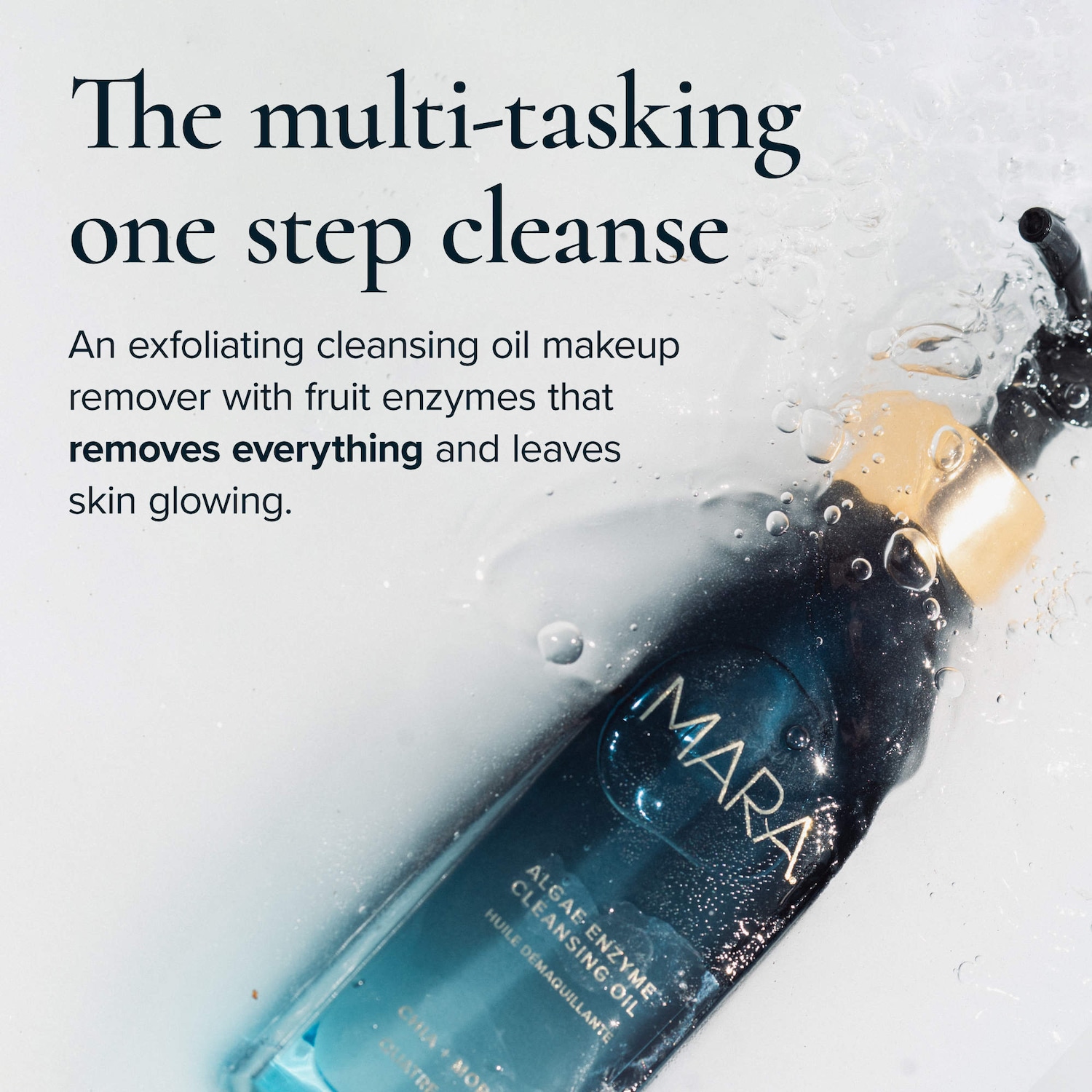 Algae Enzyme Cleansing Oil Makeup Remover with Chia + Moringa