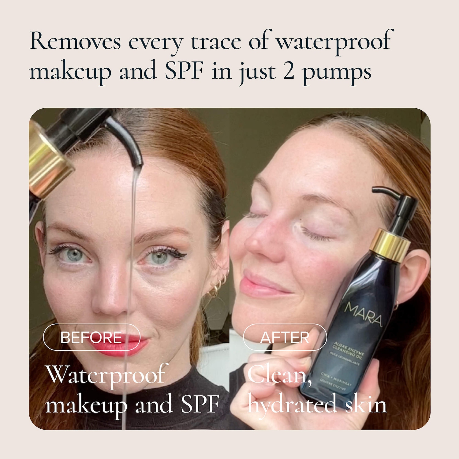 Algae Enzyme Cleansing Oil Makeup Remover with Chia + Moringa