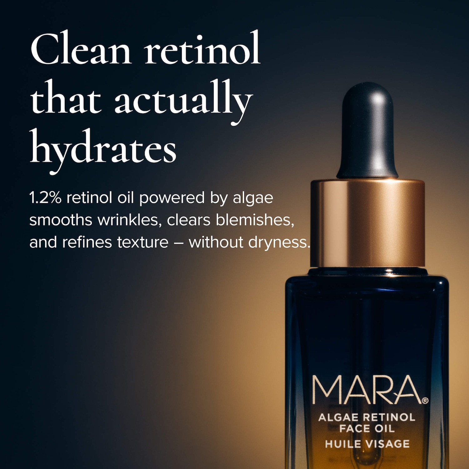 Mini 1.2% Clean Algae Retinol Face Oil for Anti-Aging and Wrinkles with Green Tea