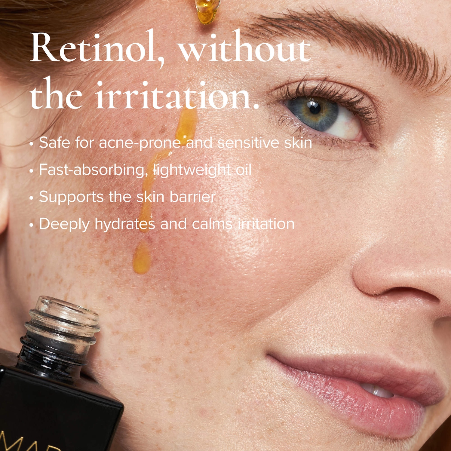 Mini 1.2% Clean Algae Retinol Face Oil for Anti-Aging and Wrinkles with Green Tea