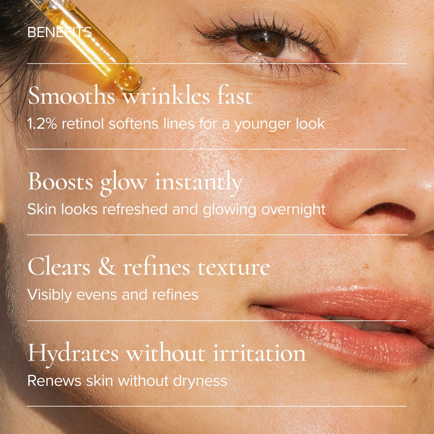 Mini 1.2% Clean Algae Retinol Face Oil for Anti-Aging and Wrinkles with Green Tea