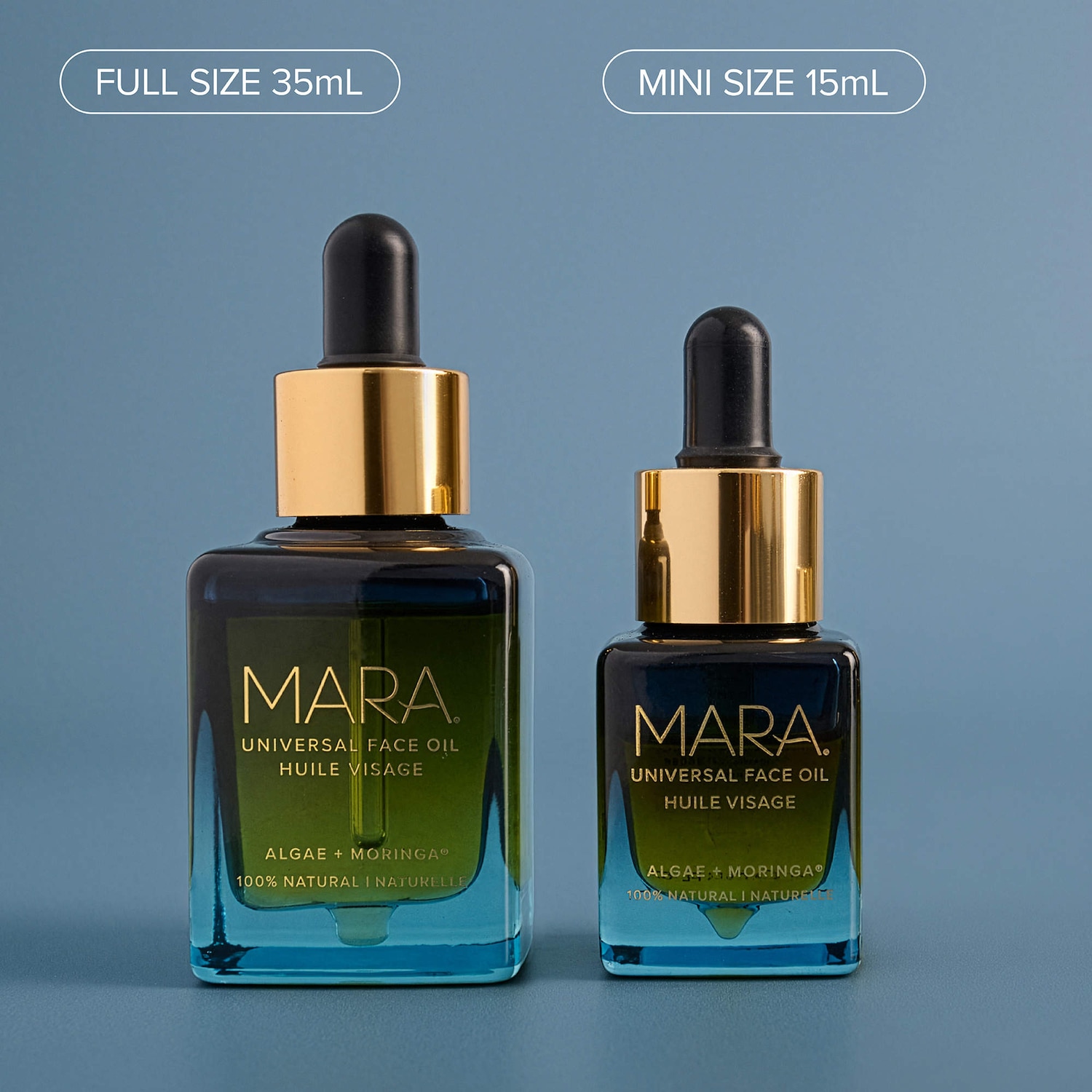 Universal Hydrating Face Oil for Anti-Aging and Glow with Algae + Moringa