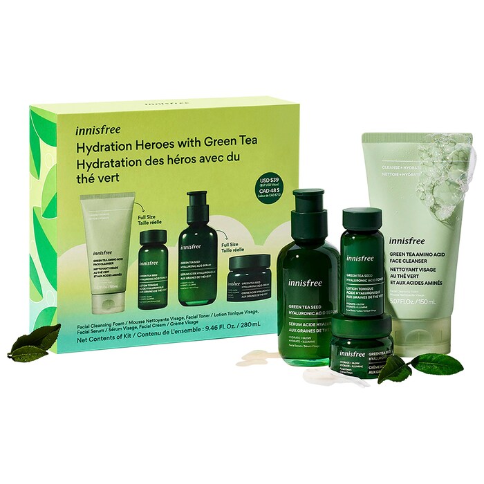 Hydration Heroes Green Tea Skincare Routine Set innisfree Sephora