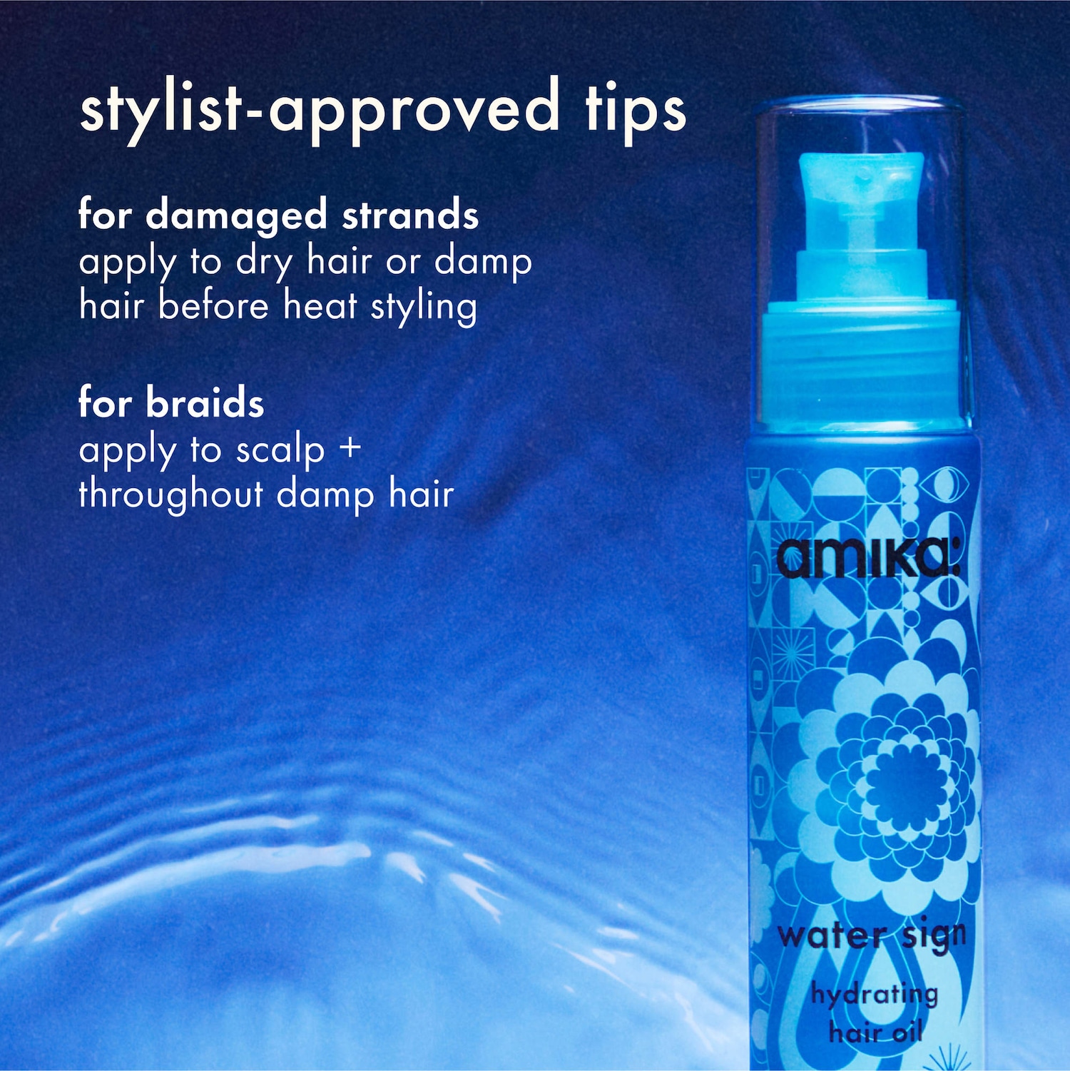 Water Sign Hydrating Hair Oil with Hyaluronic Acid