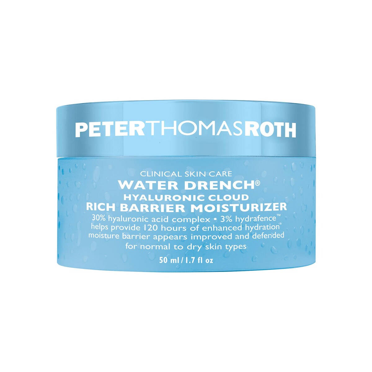 Peter Thomas Roth Water Drench Hyaluronic Acid Rich Barrier Moisturizer for Skin Barrier and Dewy Skin