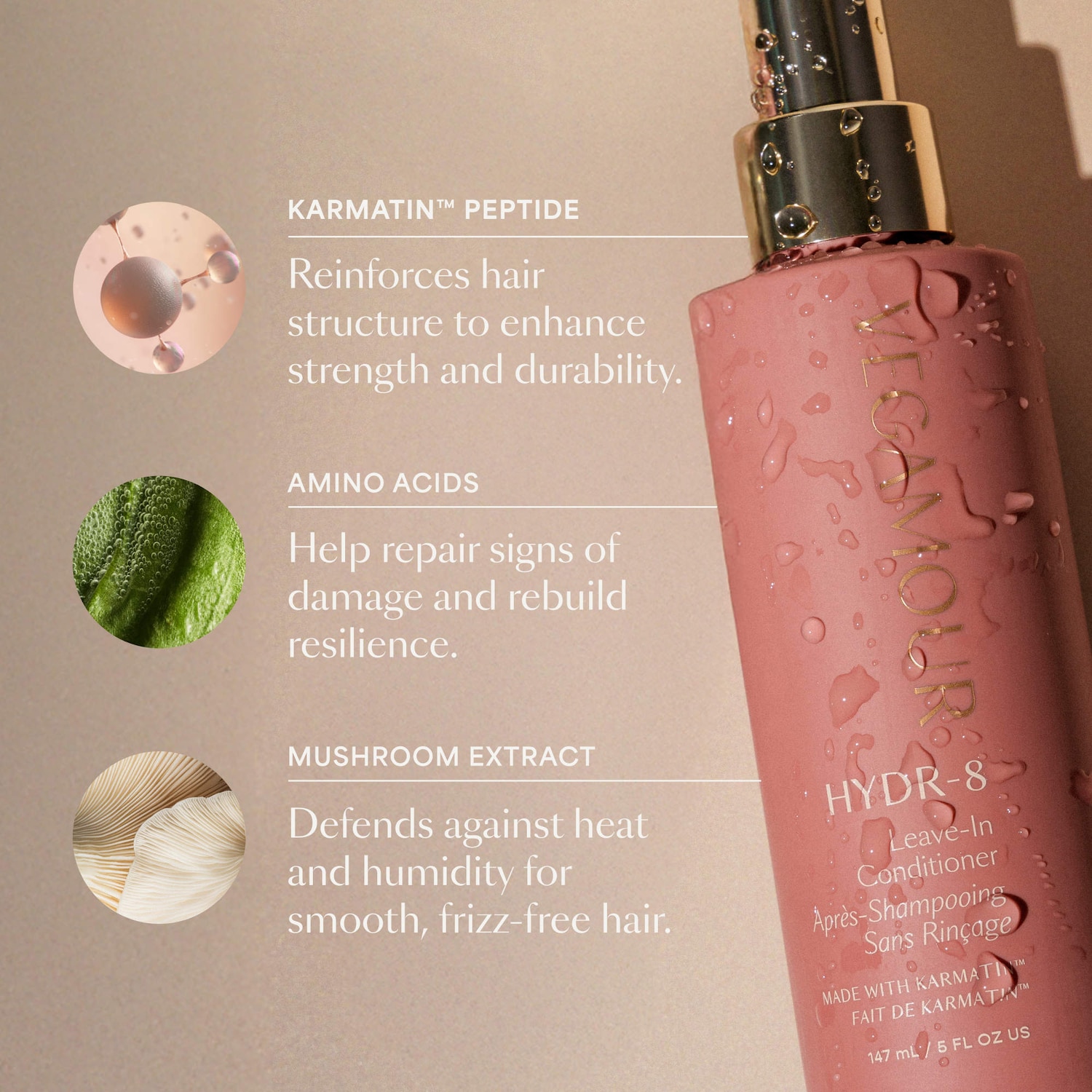Detangling and Frizz Reducing HYDR-8 Leave-In Conditioner