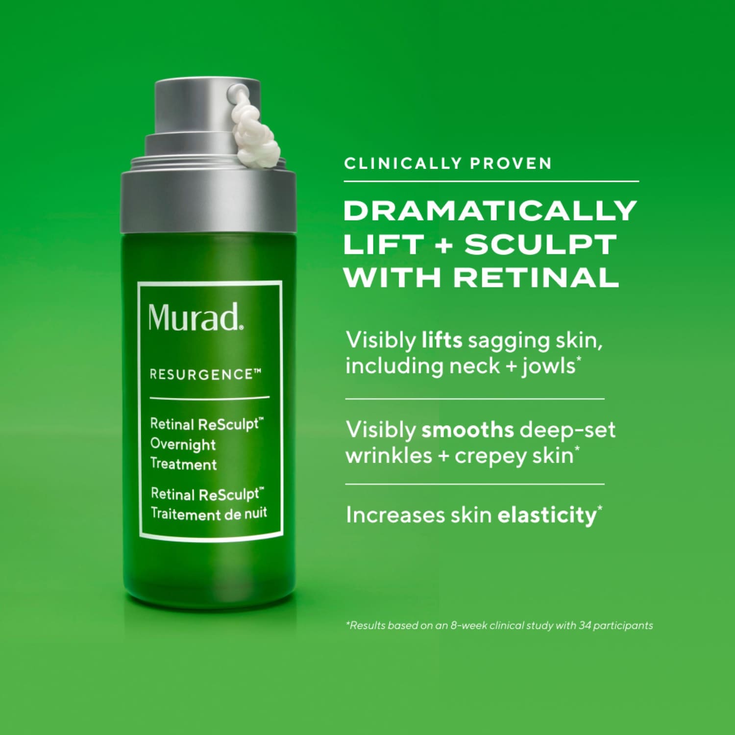 Ночная антивозрастная сыворотка для лифтинга Murad Retinal ReSculpt — фото 2