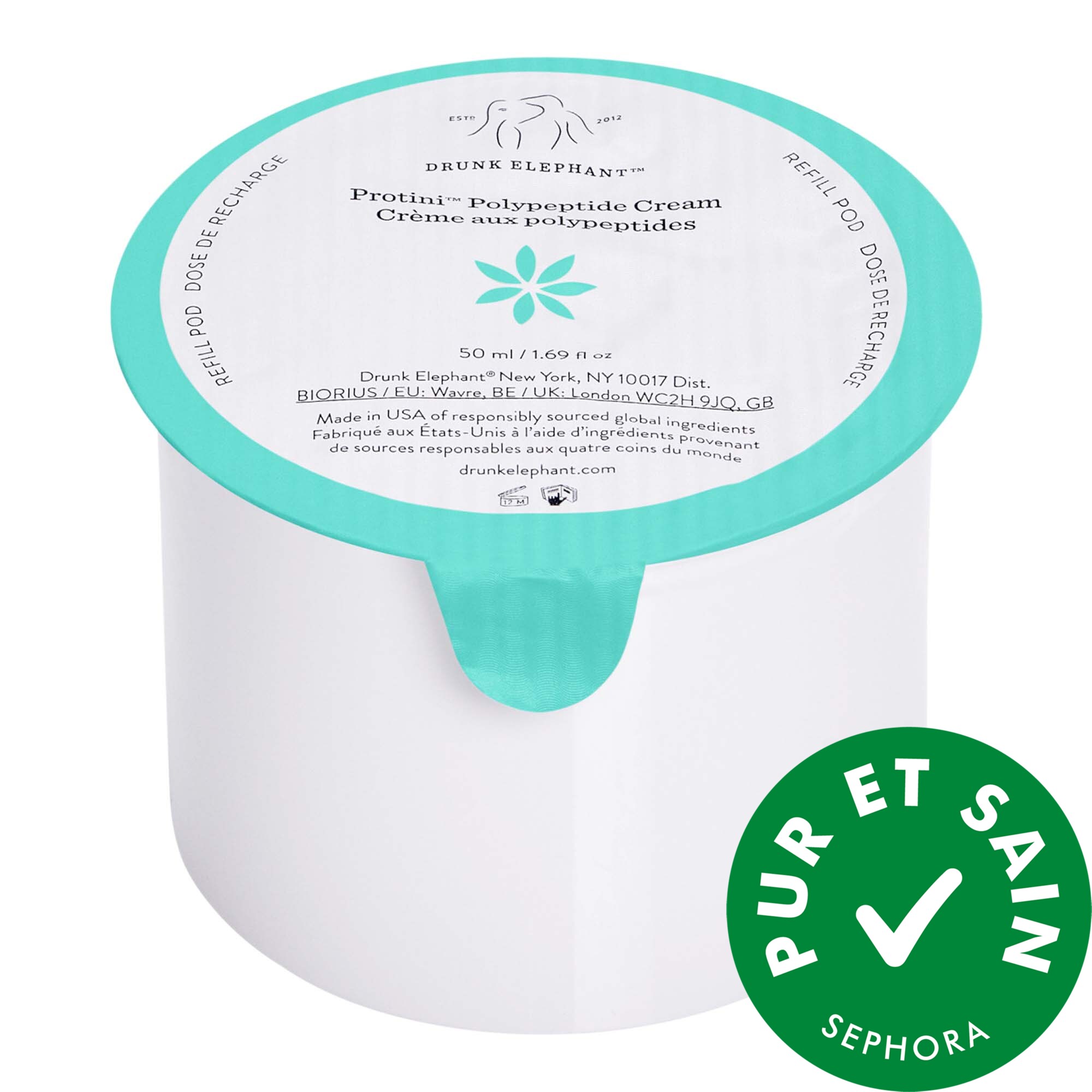 Drunk Elephant Hydratant raffermissant polypeptidique Protini™ rechargeable 1.69 50 mL