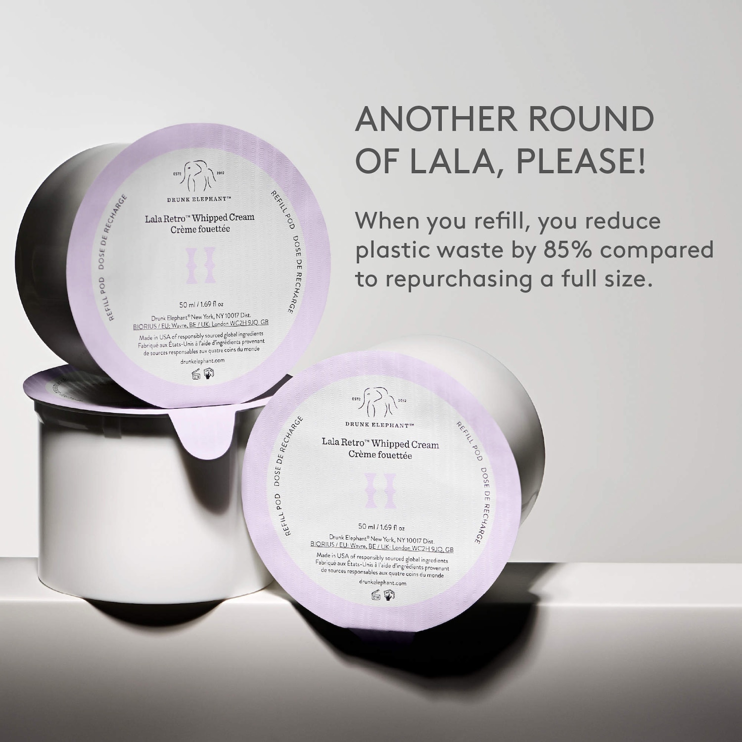 Lala Retro™ Nourishing Whipped Refillable Moisturizer with Ceramides
