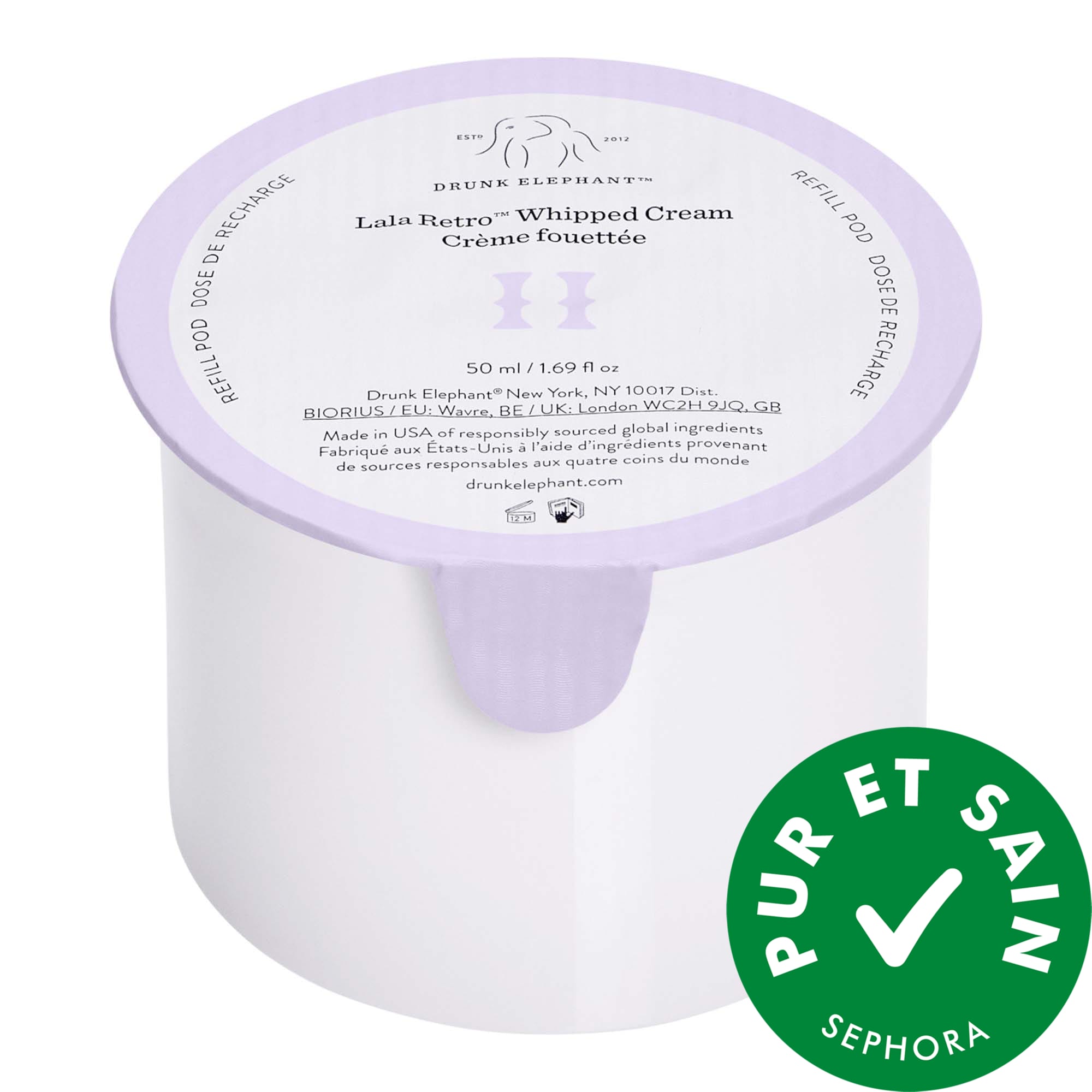 Drunk Elephant Hydratant fouetté nourrissant rechargeable Lala Retro™ 1.69 50 mL
