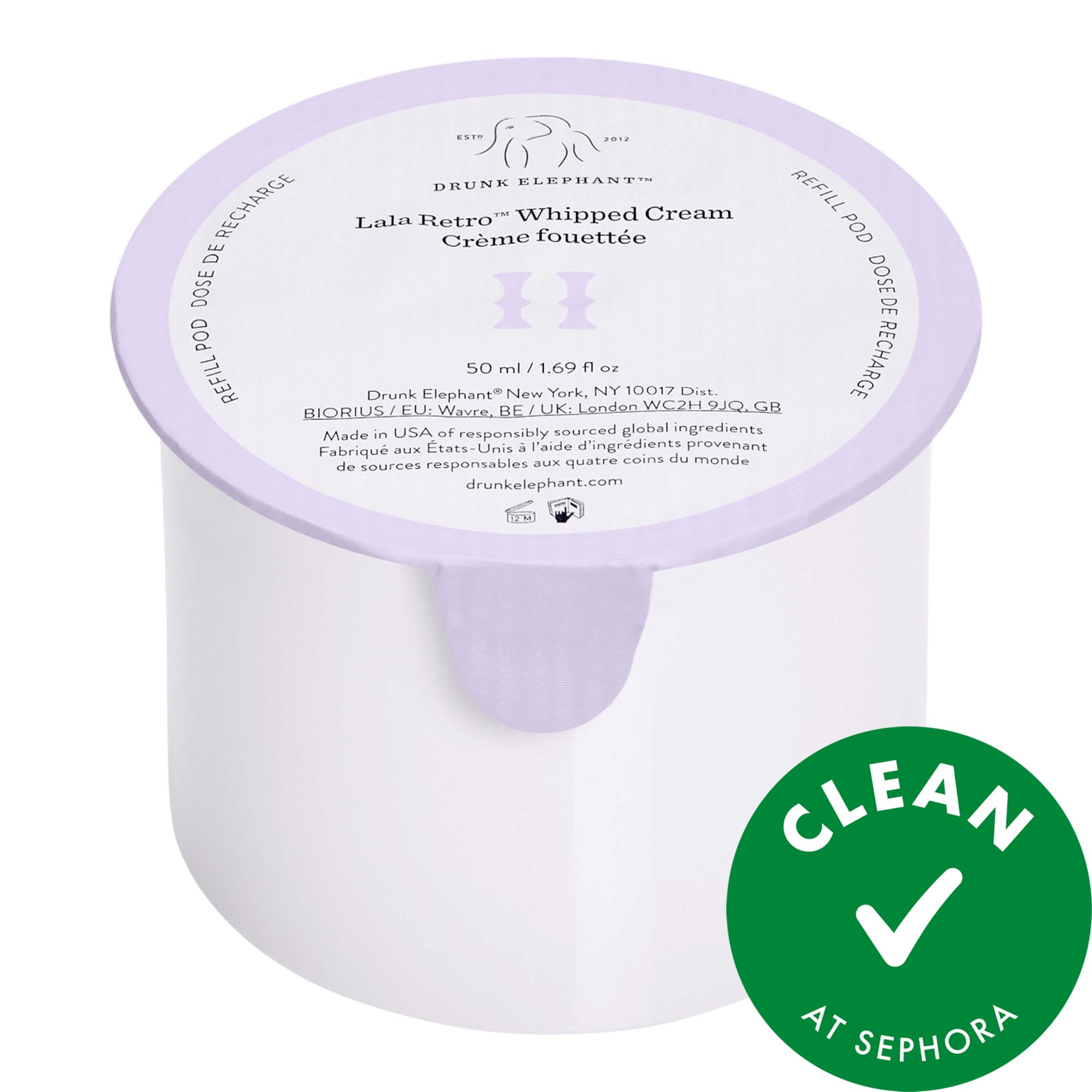 Drunk Elephant Lala Retro™ Nourishing Whipped Refillable Moisturizer with Ceramides 1.69 mL