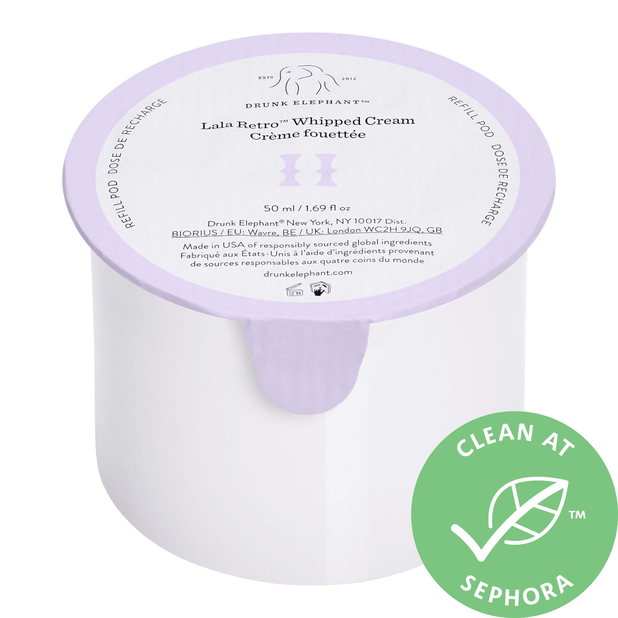 Drunk Elephant Lala Retro™ Whipped Refillable Moisturizer with
