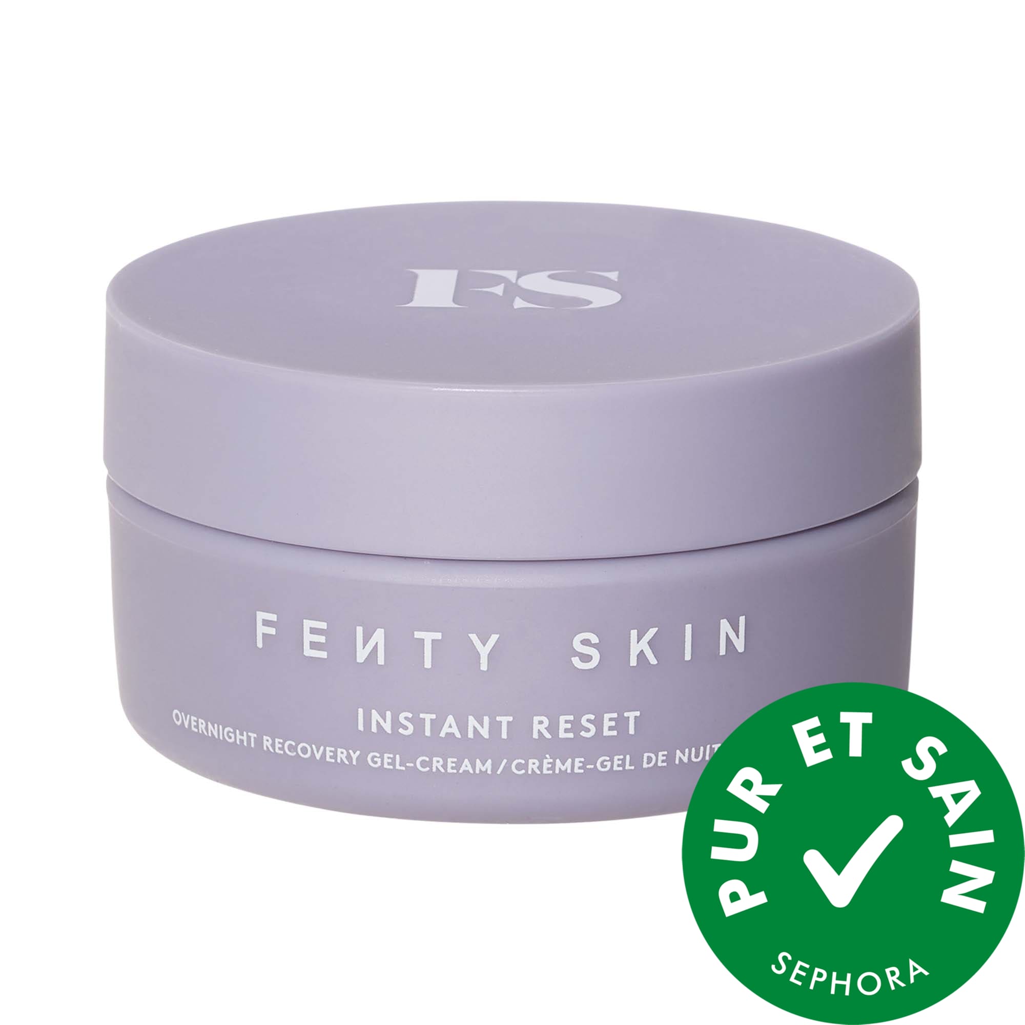 Fenty Beauty by Rihanna Minirecharge pour crème-gel de nuit réparatrice éclat Instant Reset avec niacinamide + huile de melon Kalahari 1 oz / 30 mL