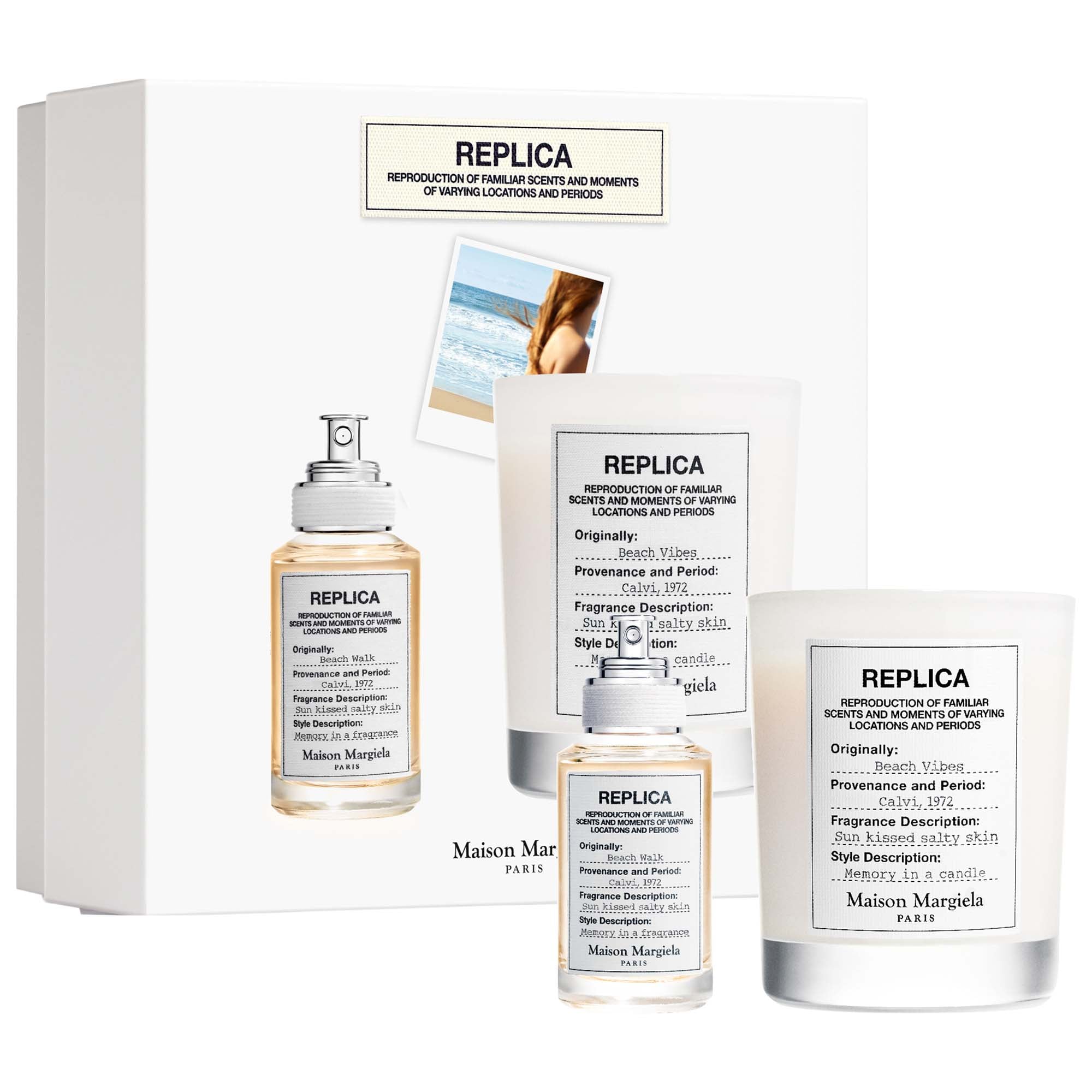 ’REPLICA’ Beach Walk Perfume & Candle Set