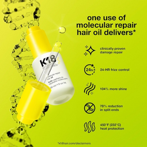 K18 Biomimetic Hairscience Molecular Repair Hair Oil in 1 oz / 30 mL Image 7