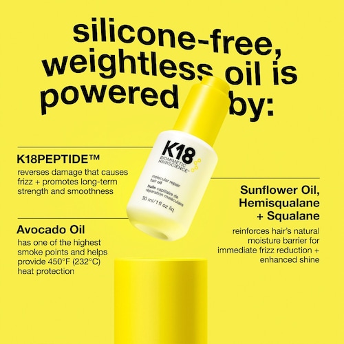 K18 Biomimetic Hairscience Molecular Repair Hair Oil in 1 oz / 30 mL Image 9