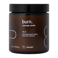 maude - burn - jojoba oil massage candle