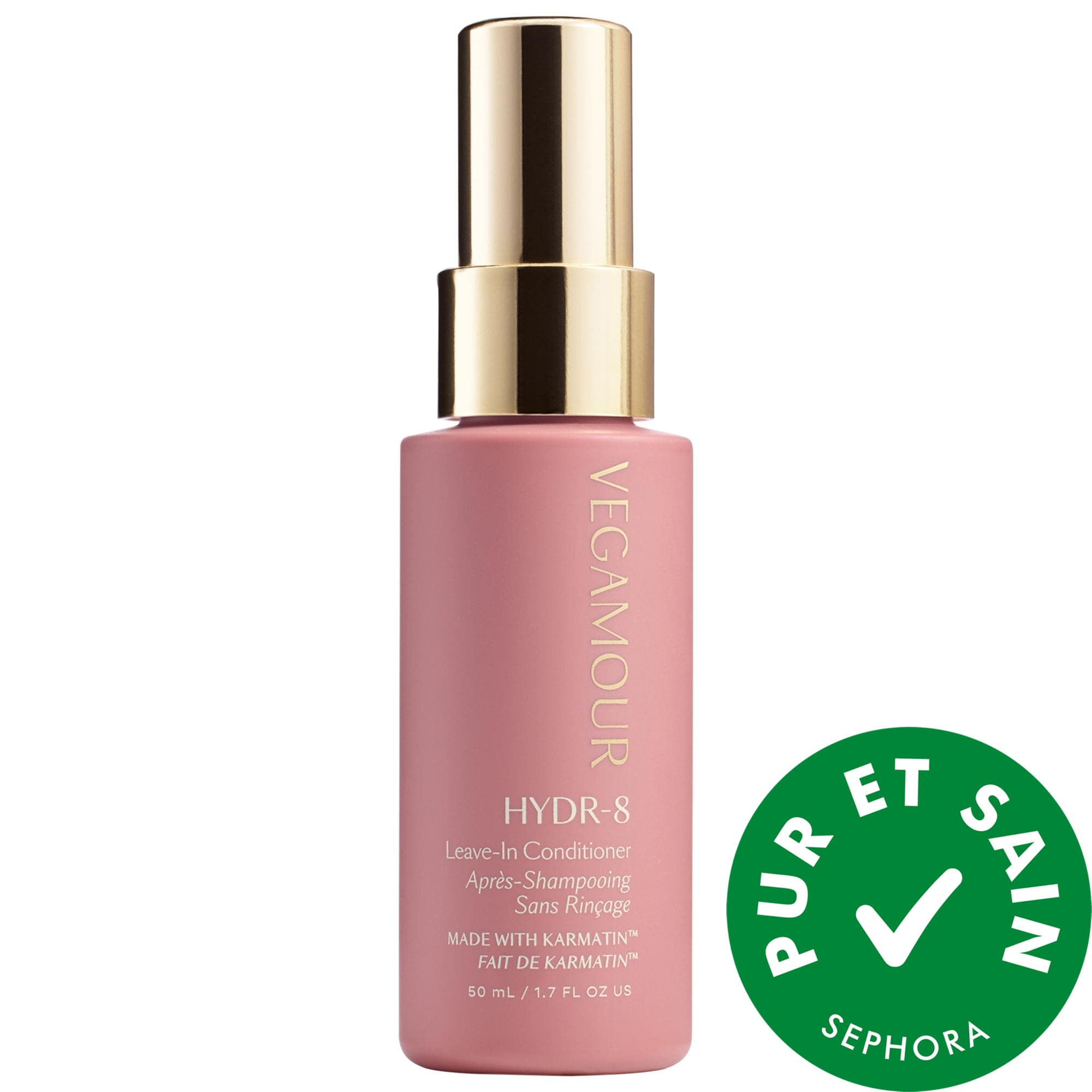 Vegamour Minirevitalisant sans rinçage HYDR-8 démêlant et réduisant les frisottis 1.7 oz / 50 ml