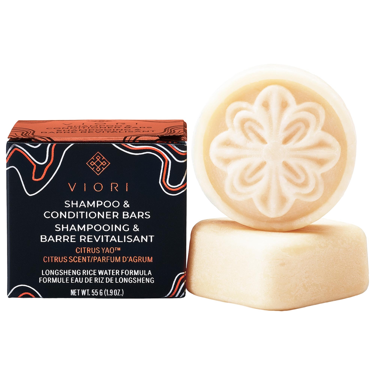 Мини-набор твёрдых шампуня и кондиционера Viori Citrus Yao — фото 1