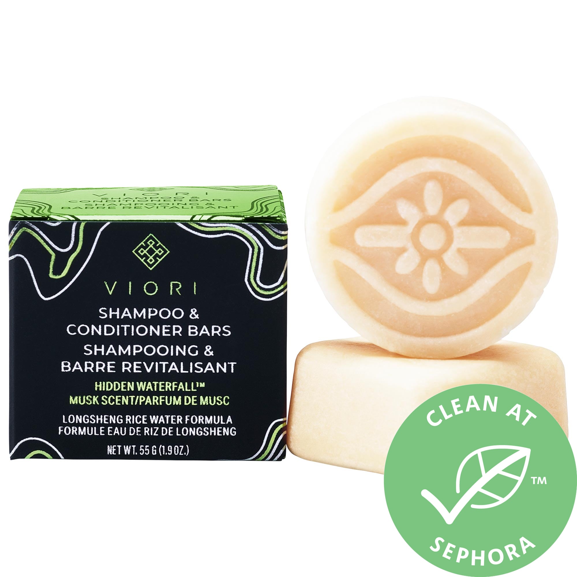 Viori Mini Hidden Waterfall Shampoo & Conditioner Bar Set Pacific City