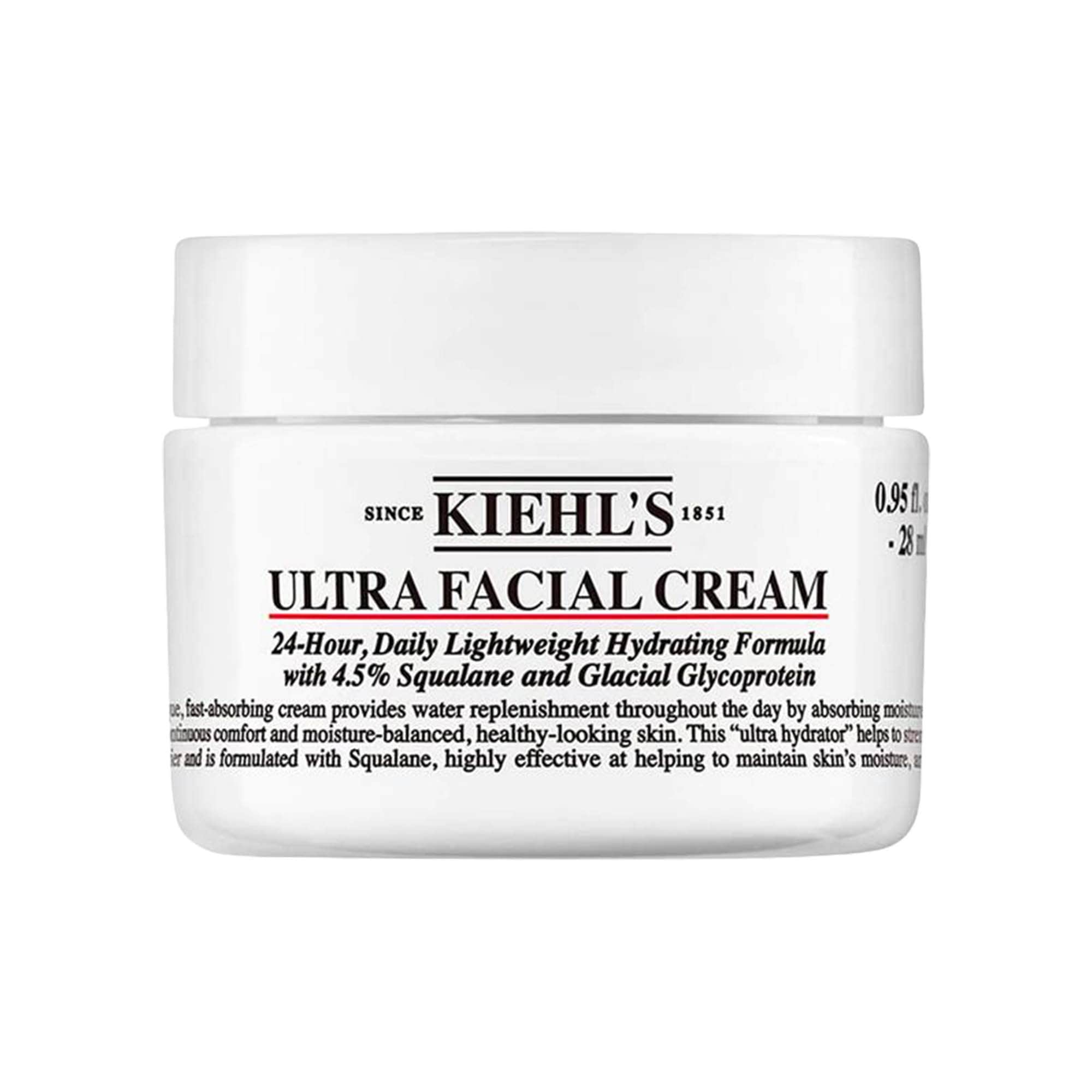 Kiehl's Since 1851 Mini Ultra Facial Refillable Moisturizing Cream with Squalane .95 oz / 28 mL