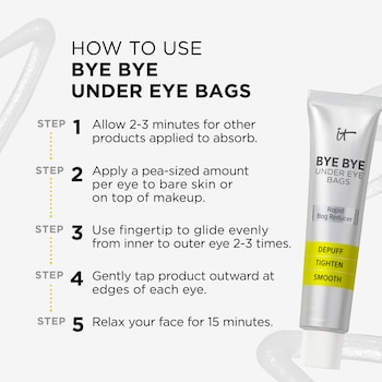 How to use IT Cosmetics eye cream for puffiness: step-by-step