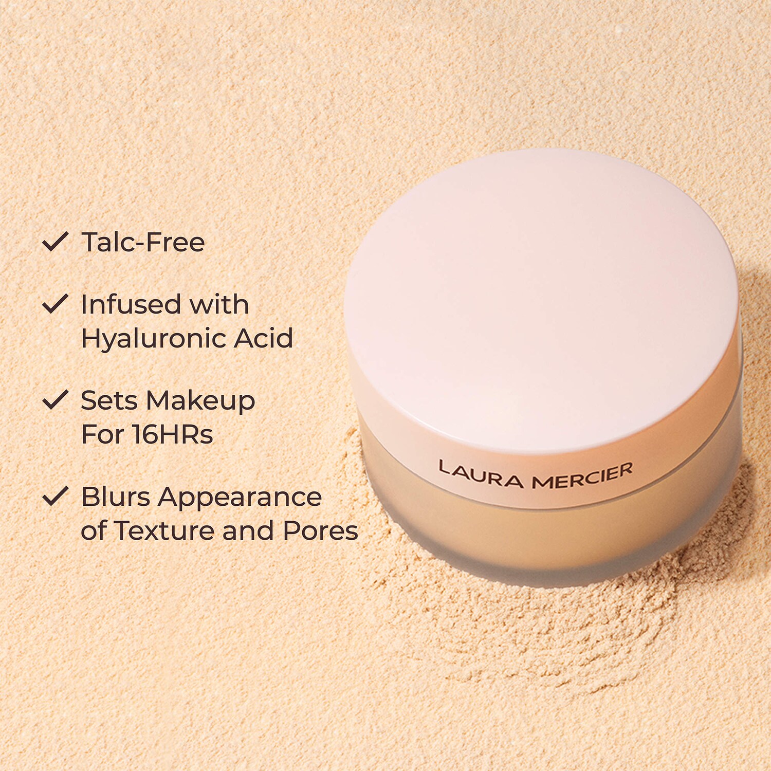 Minipoudre libre fixatrice longue tenue translucide sans talc Ultra-Blur