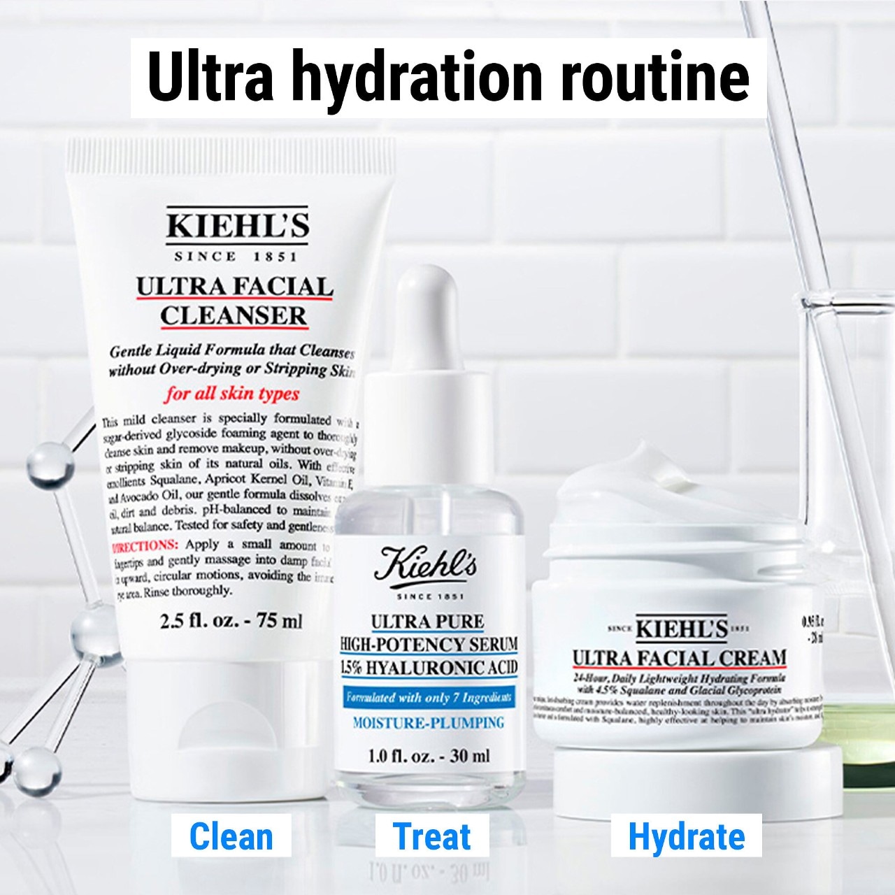 Увлажняющая сыворотка с 1,5% гиалуроновой кислоты Kiehl's Since 1851 Ultra Pure — фото 4