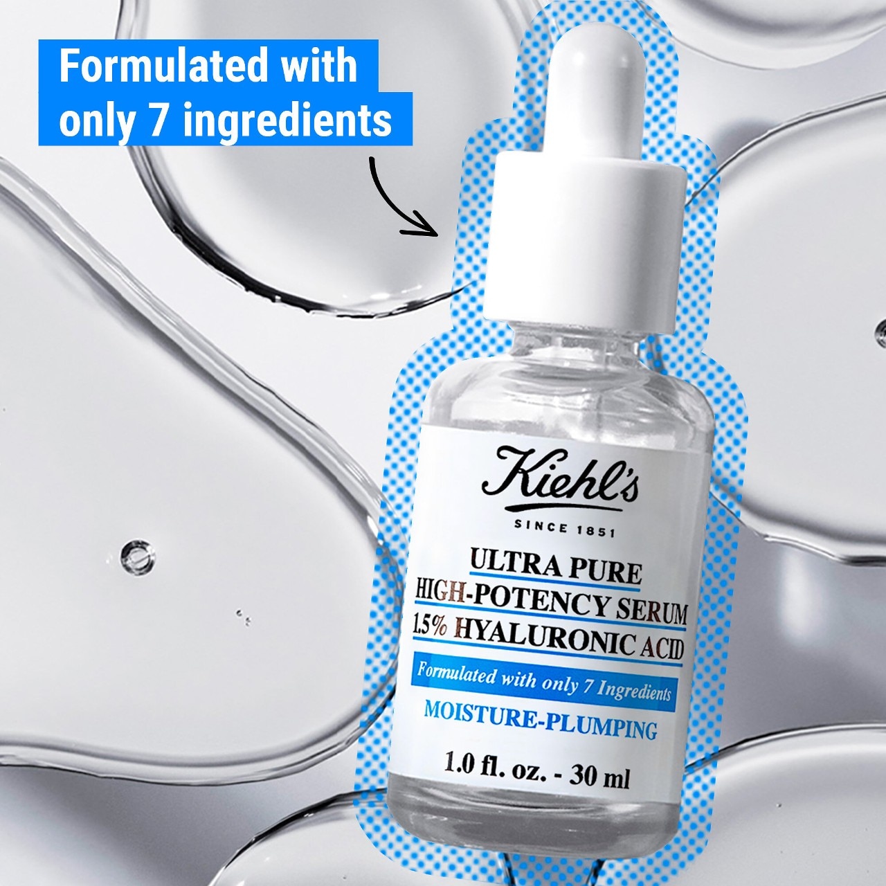Увлажняющая сыворотка с 1,5% гиалуроновой кислоты Kiehl's Since 1851 Ultra Pure — фото 7