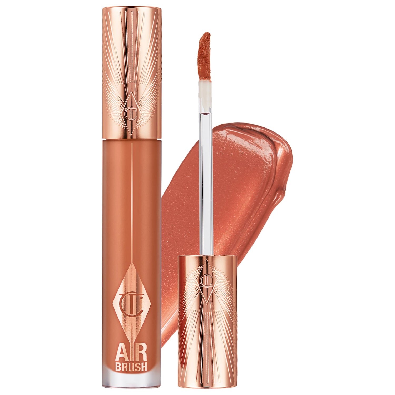 Charlotte Tilbury Airbrush Flawless Matte Lip Blur Liquid Lipstick in Honey Blur