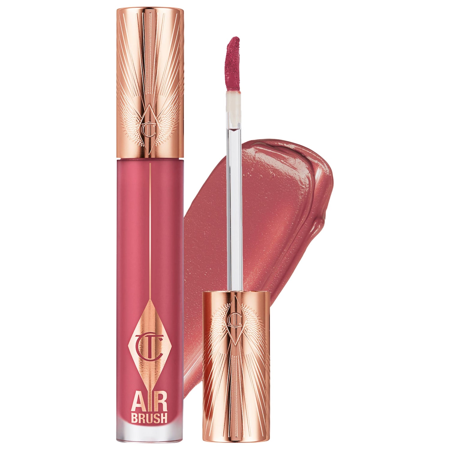 Charlotte Tilbury Airbrush Flawless Matte Lip Blur Liquid Lipstick in Rose Blur