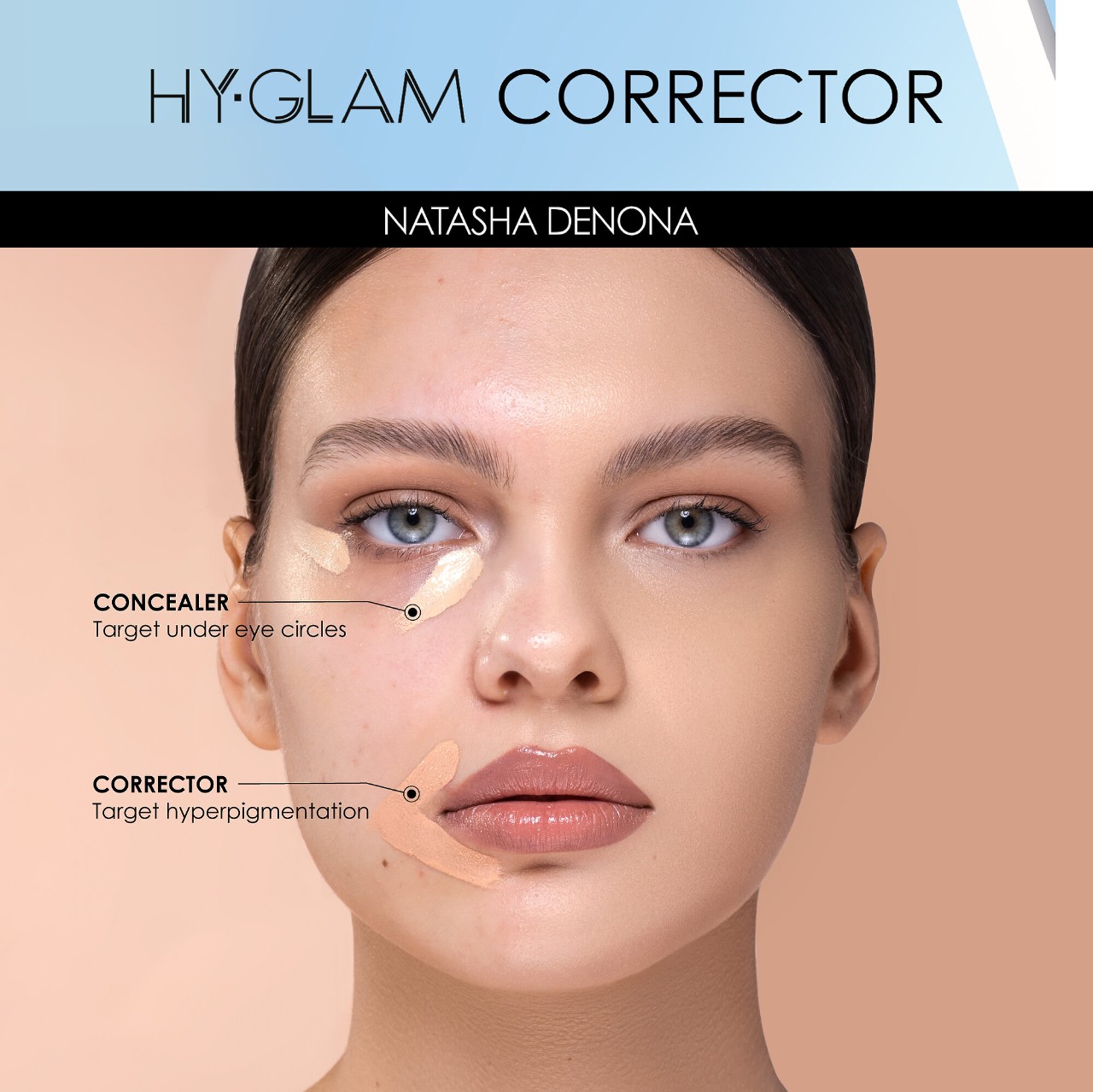 Hy-Glam Brightening & Hydrating Medium to Full Coverage Crease Proof Serum Color Corrector