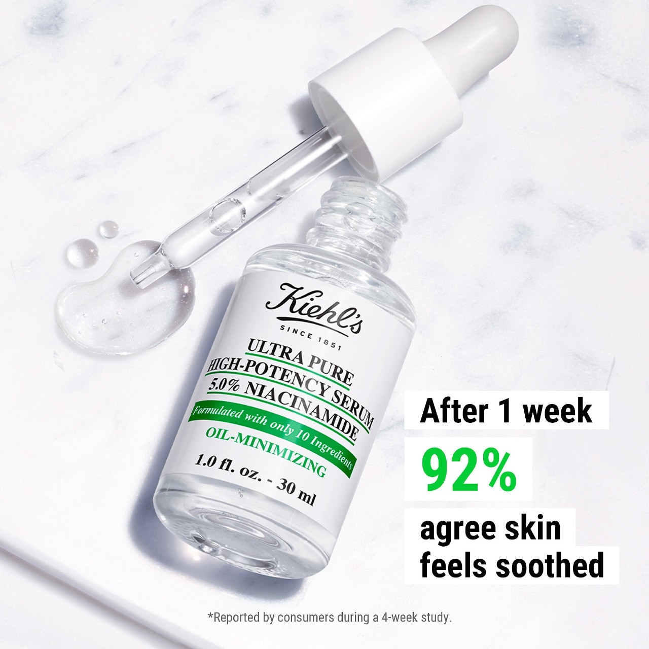 Сыворотка с 5,0% ниацинамида Kiehl's Since 1851 Ultra Pure High-Potency — фото 6