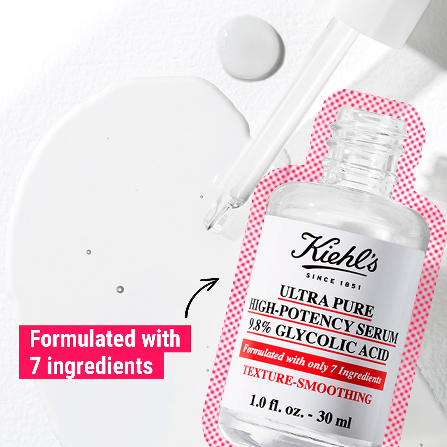 Сыворотка с 9,8% гликолевой кислоты Kiehl's Since 1851 Ultra Pure High-Potency — фото 7