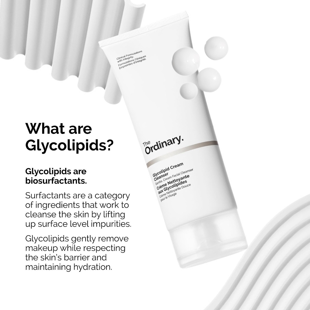 Кремовое очищающее средство The Ordinary Glycolipid для сухой кожи и снятия макияжа — фото 4