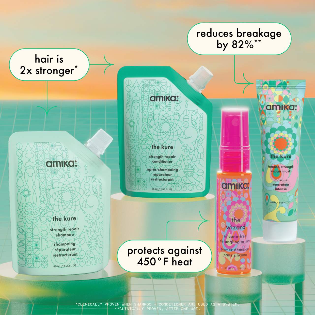 Rescue Team Strengthening Repair Trial Set - amika | Sephora