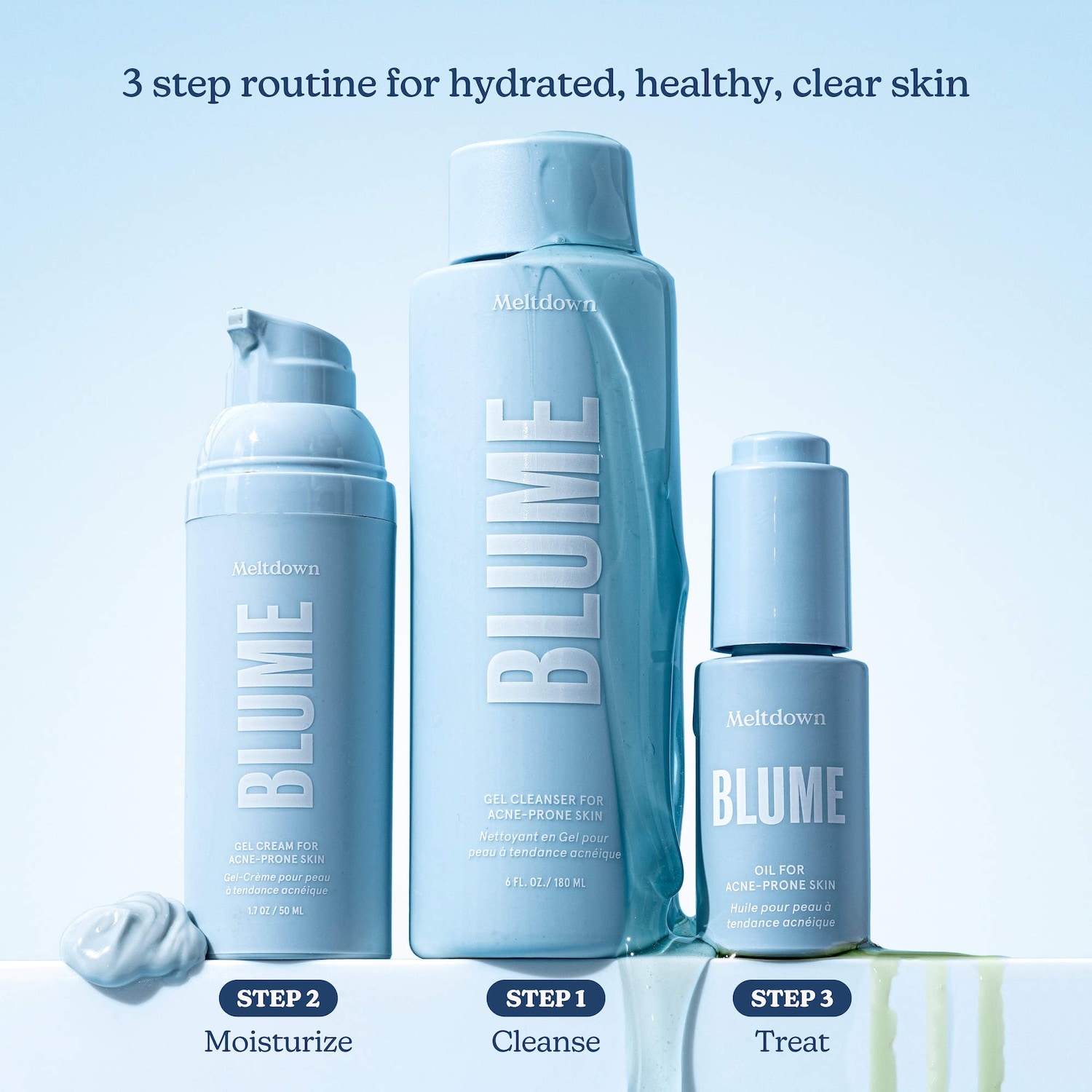 Meltdown Gel Cream for Acne-Prone Skin with 72 hour Hydration