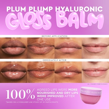 Plum Plump Hyaluronic Acid Lip Gloss Balm - Glow Recipe | Sephora