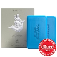 Soft Services - Buffing Bar Exfoliating Body Bar for KP and Ingrown Hair (2 pack)