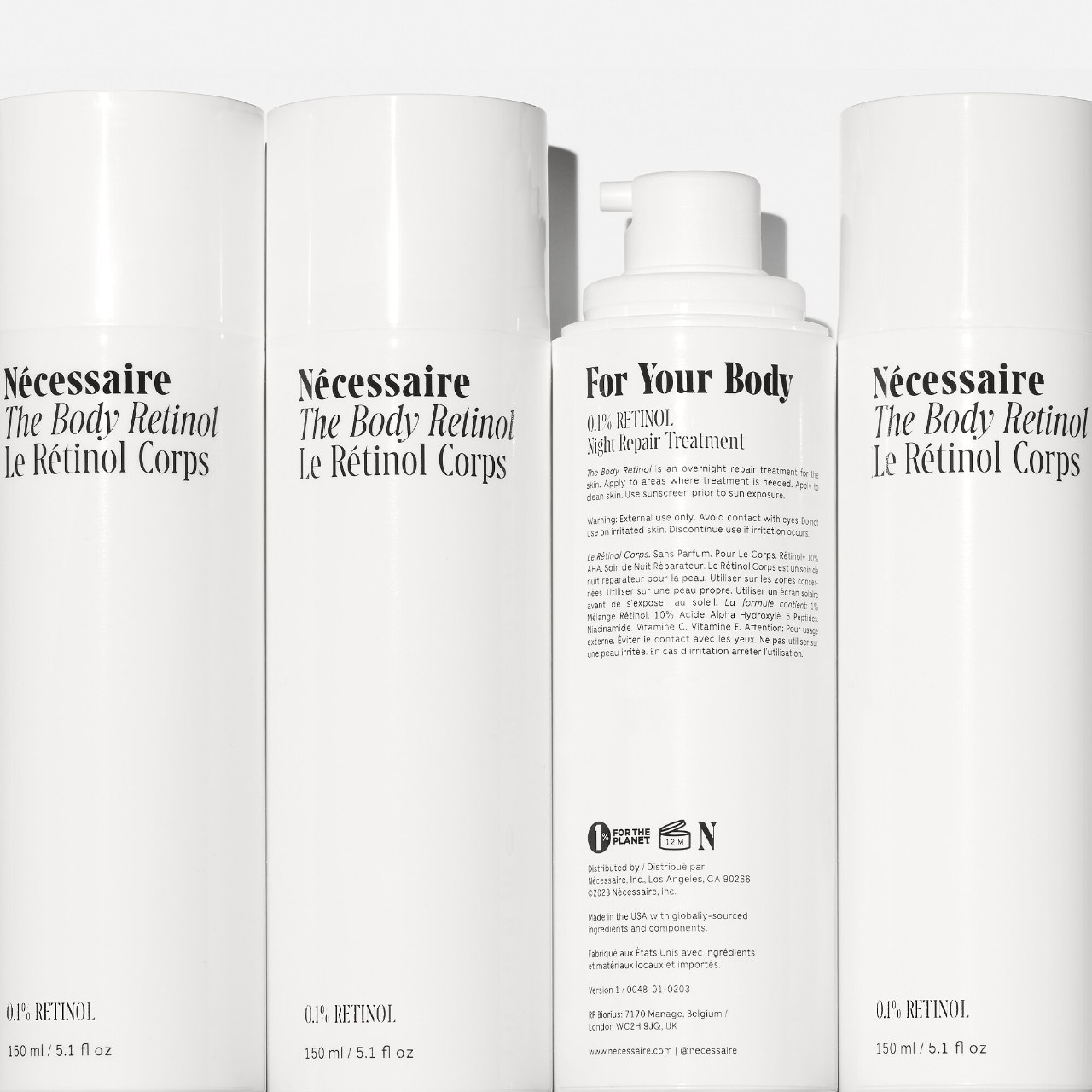 Восстанавливающая сыворотка для тела с ретинолом и 5 пептидами Nécessaire The Body Retinol — фото 2
