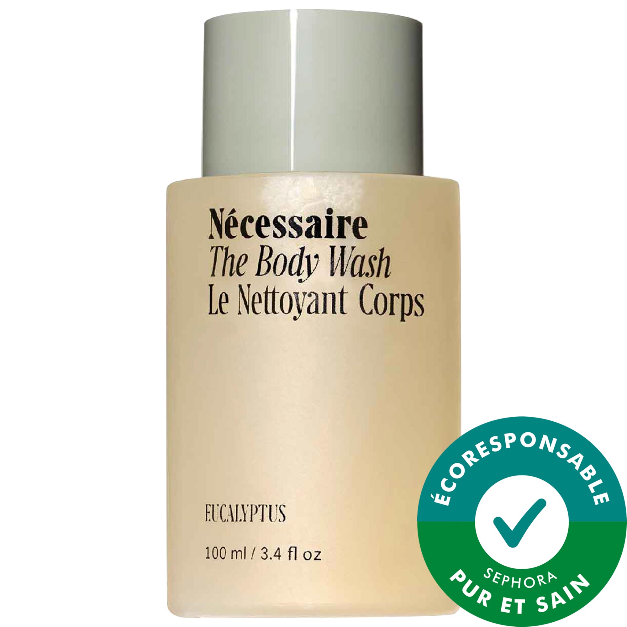 Nécessaire Minisoin nettoyant nourrissant avec huiles riches en lipides + niacinamide The Body Wash en Eucalyptus 3.4 oz / 100 mL Eucalyptus
