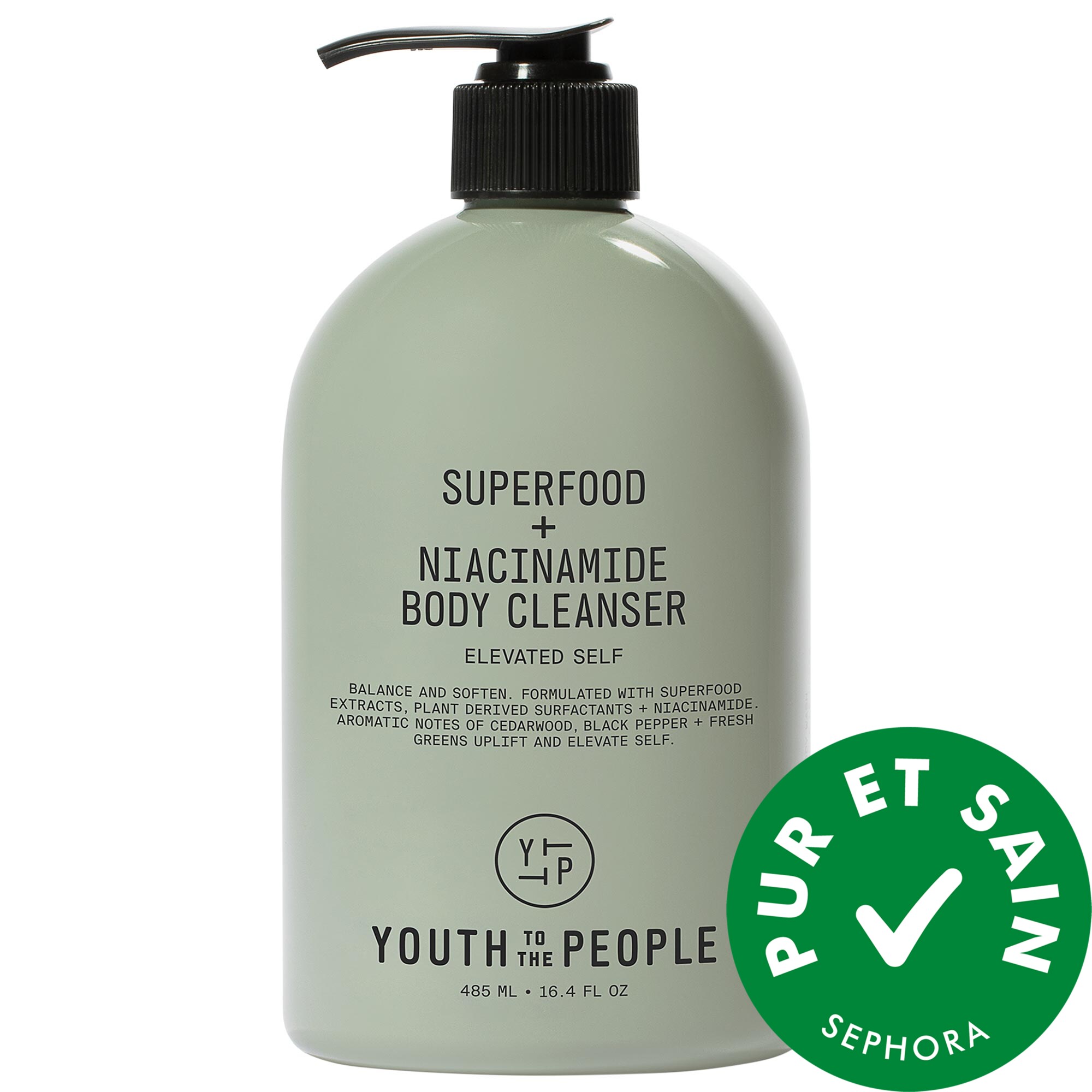 Youth To The People Nettoyant pour le corps Superfood + Niacinamide avec antioxydants et acide hyaluronique 16.4 oz