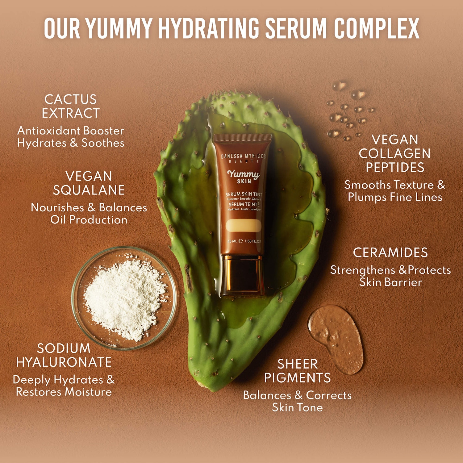 Yummy Skin Soothing Serum Tint Foundation with Peptides + Ceramides