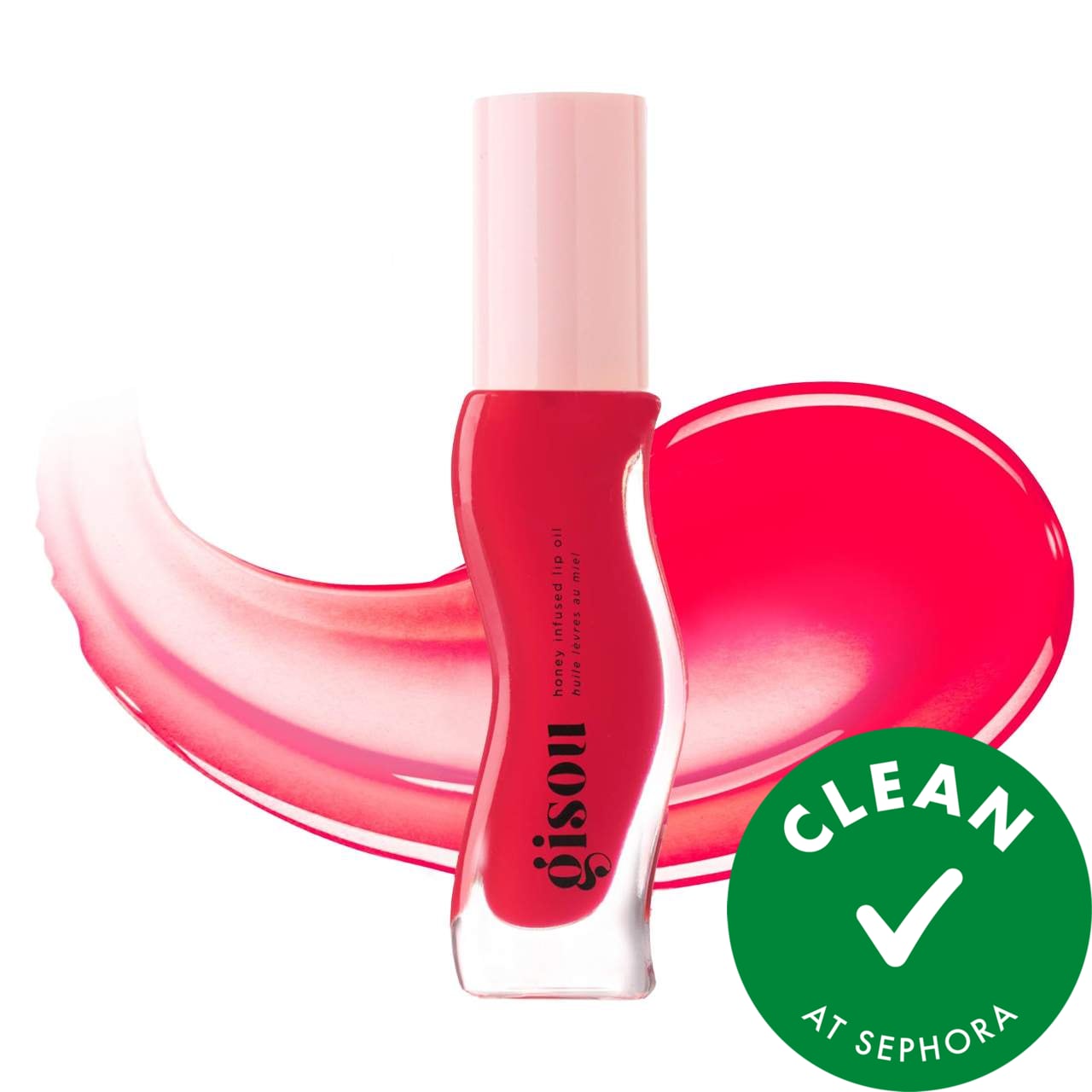 Gisou Honey Infused Hydrating Lip Oil in Strawberry Sorbet