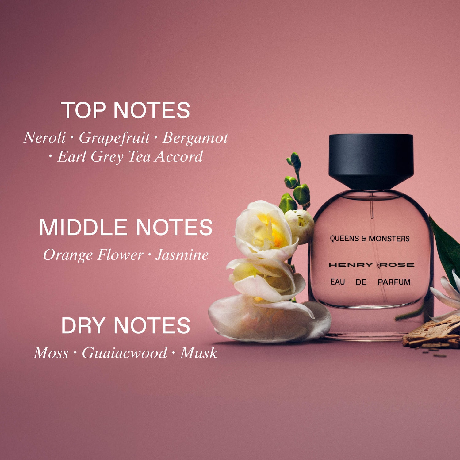 Queens + Monsters Eau de Parfum with Sandalwood + Vanilla - Henry
