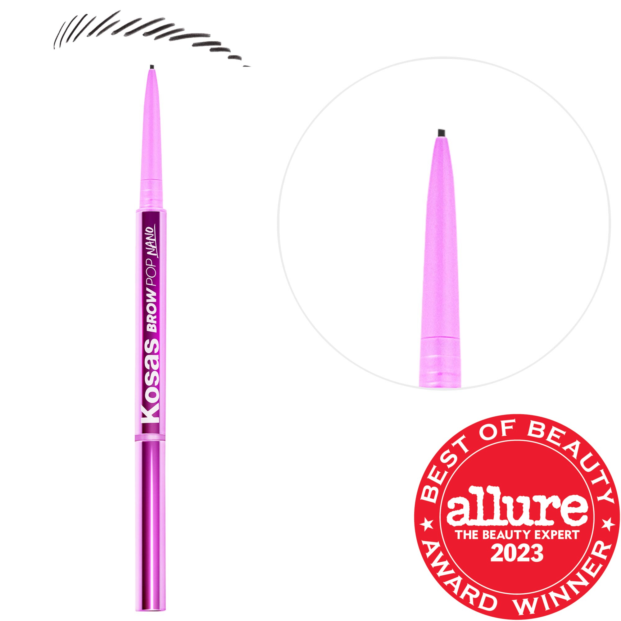 Kosas Brow Pop Nano Ultra-Fine Detailing + Feathering Eyebrow Pencil 0.001 oz / 0.03 g