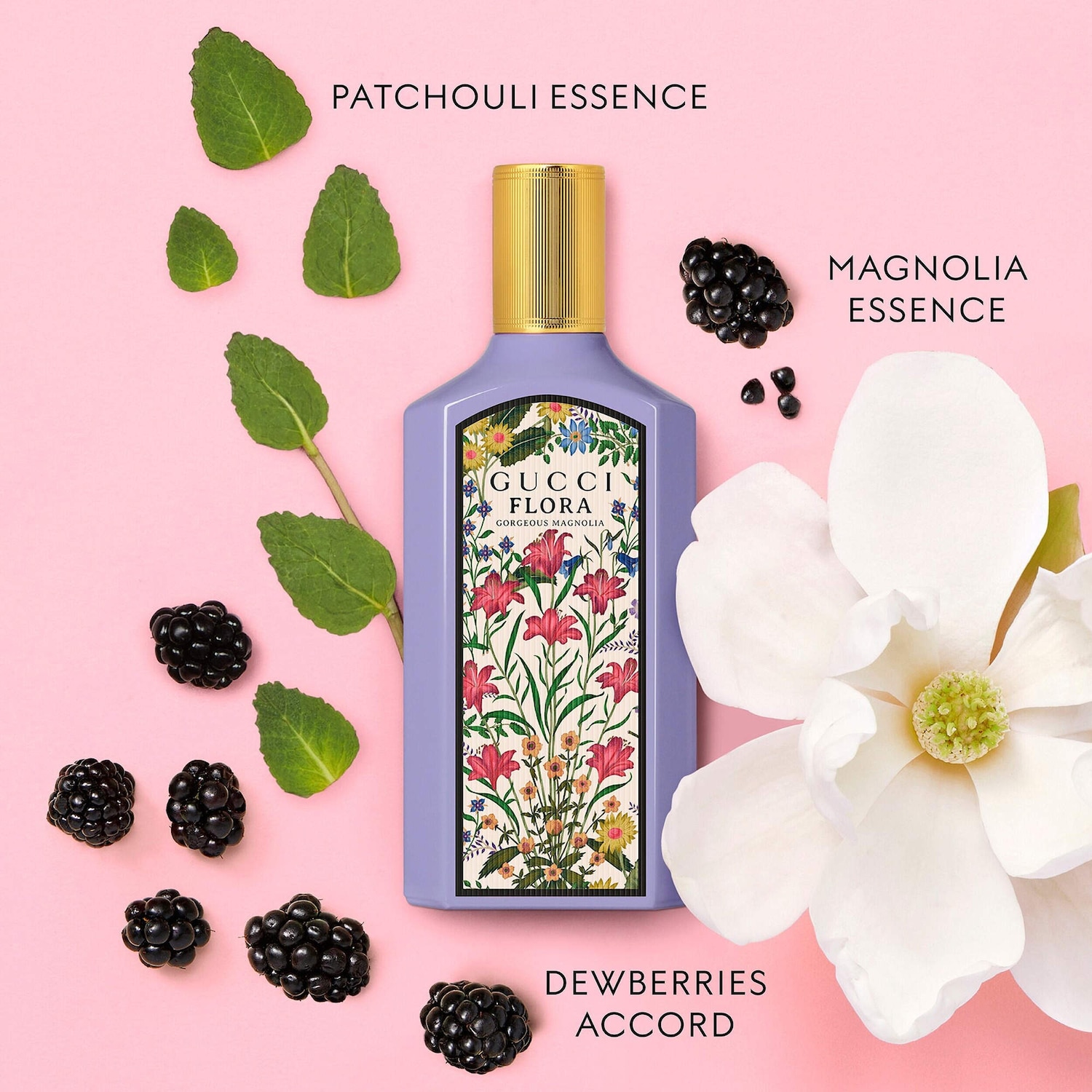 Flora Gorgeous Magnolia Eau de Parfum Travel Spray with Berries