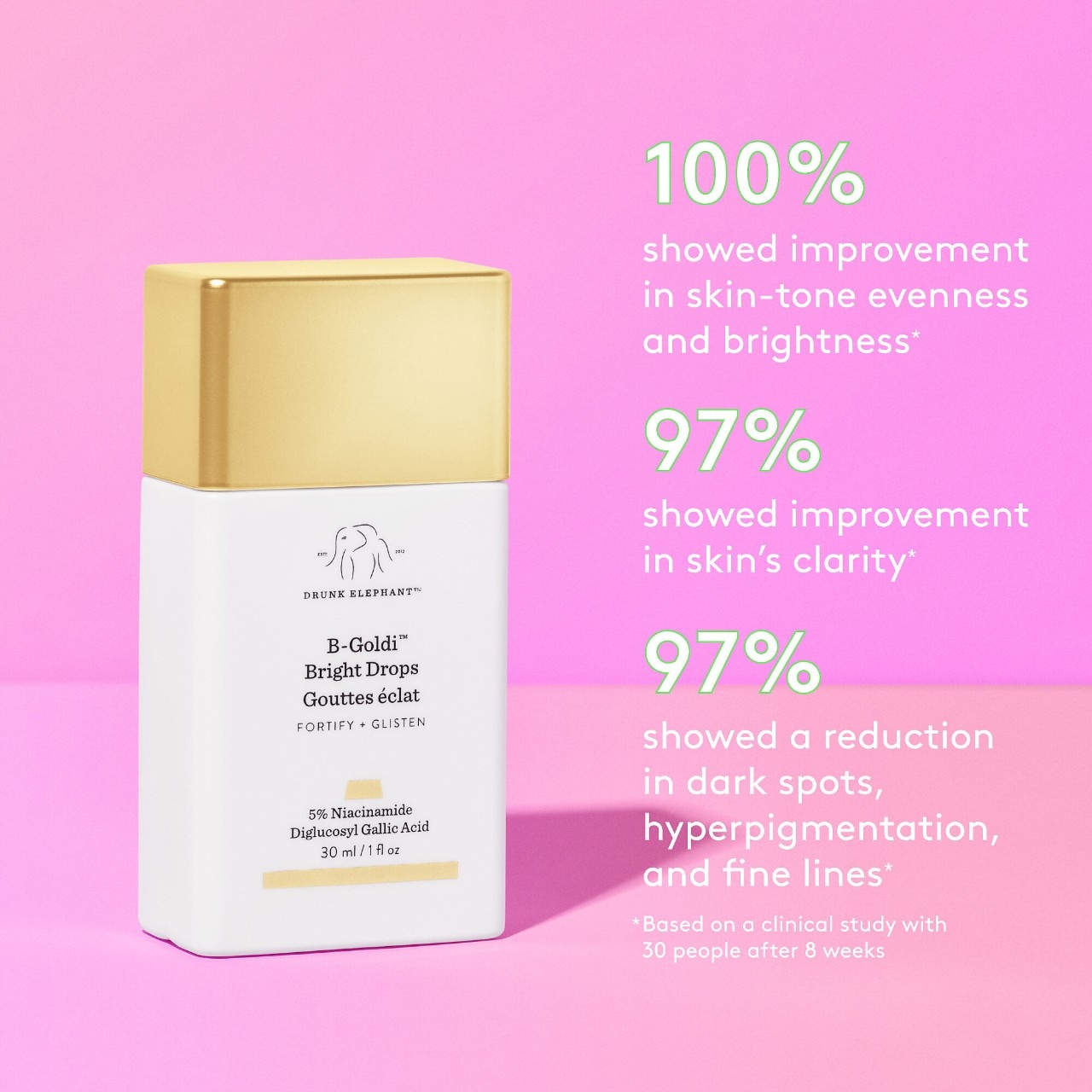 Сияющие капли с 5% ниацинамида Drunk Elephant B-Goldi Bright — фото 3