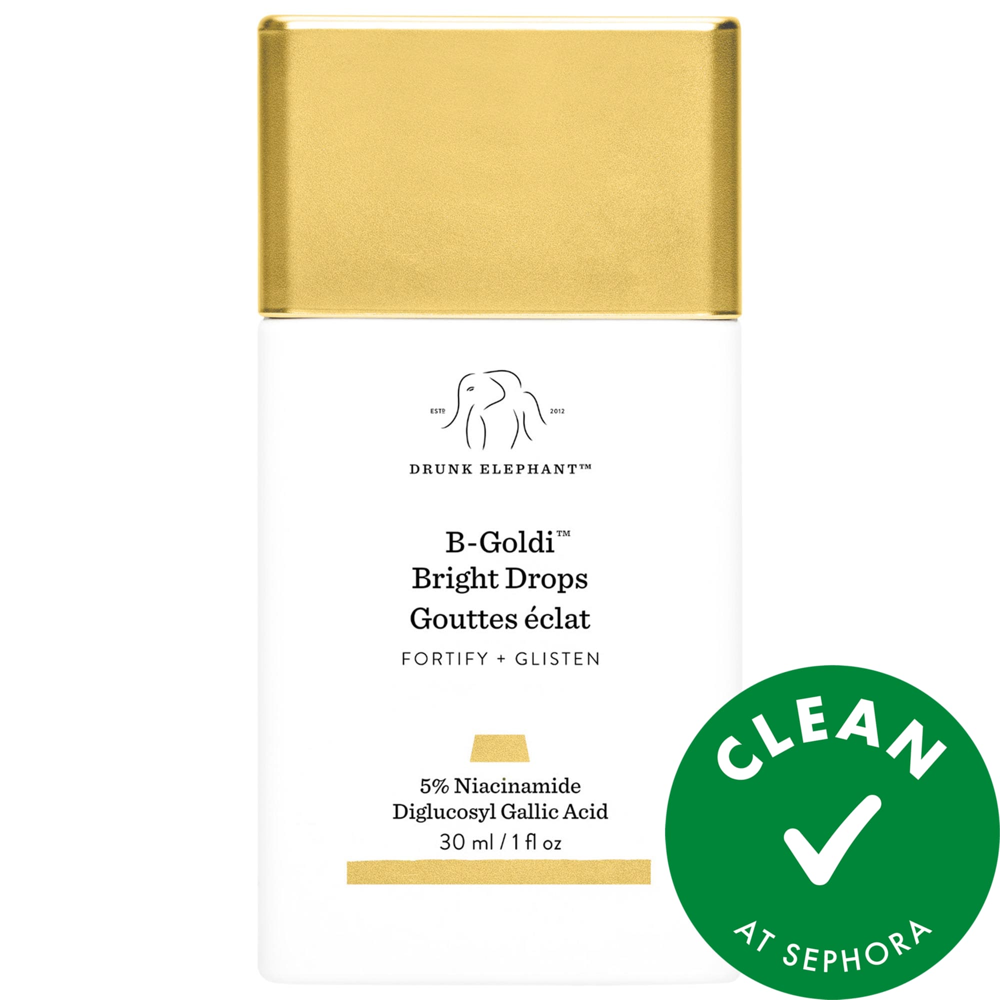 Drunk Elephant B-Goldi™ Bright Illuminating Drops with 5% Niacinamide 1 oz / 30 mL