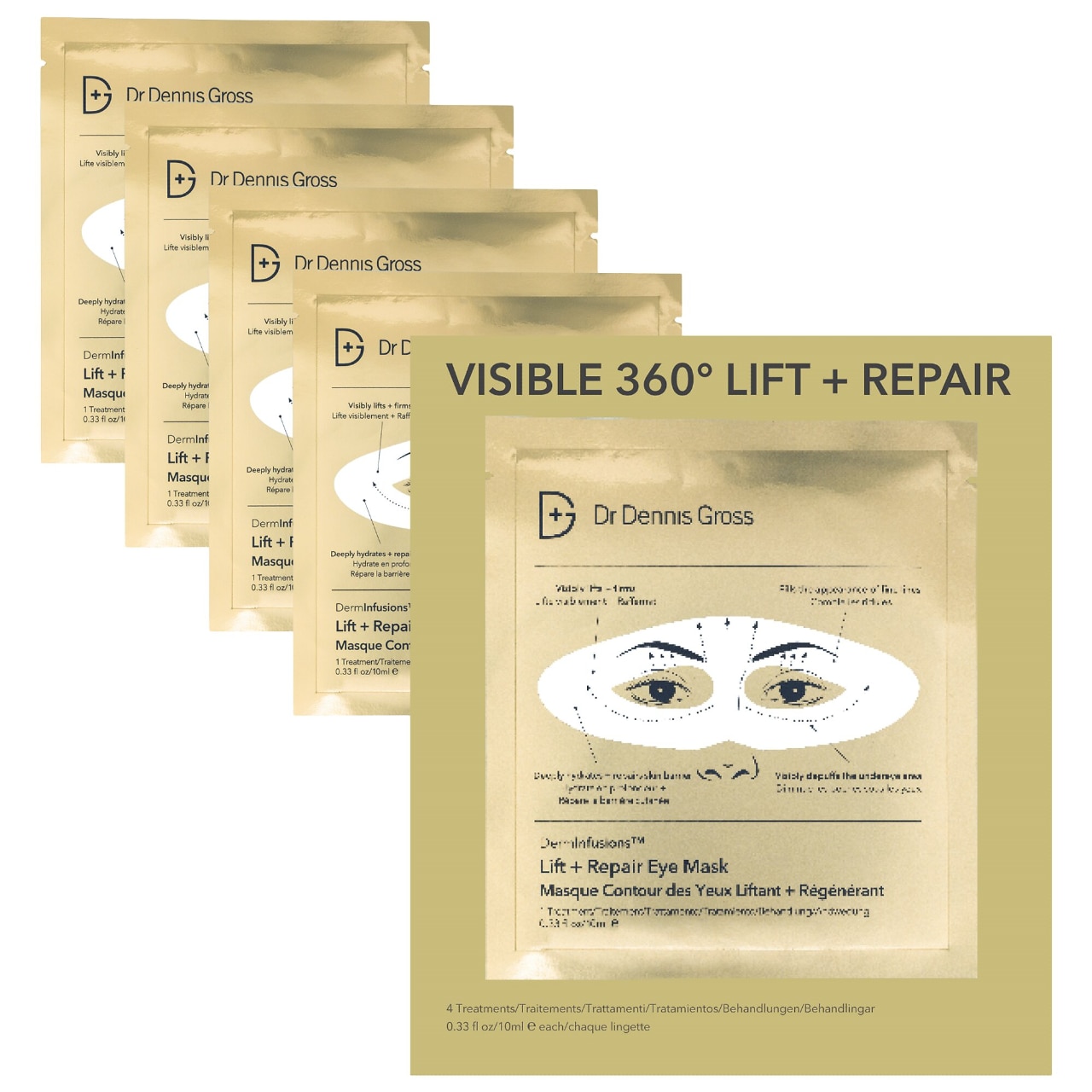 Dr. Dennis Gross Skincare DermInfusions™ Lift + Repair Eye Mask 1 Pack /